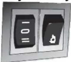 HOOVER HHT63001X - 2-Rýchlostný kolískový spínač - 1