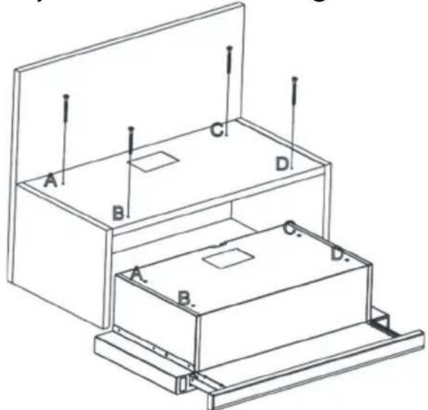HOOVER HHT63001X - Perfuração dos orifícios de suspensão - 2