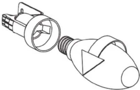 HOOVER HHT63001X - Wymiana zwykłej żarówki - 1