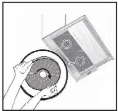 HOOVER HHT63001X - Substituição do filtro de carbono AF 100 - 1