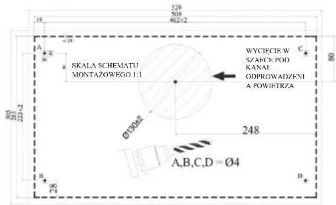 HOOVER HHT63001X - Wiercenie otworów montażowych - 1