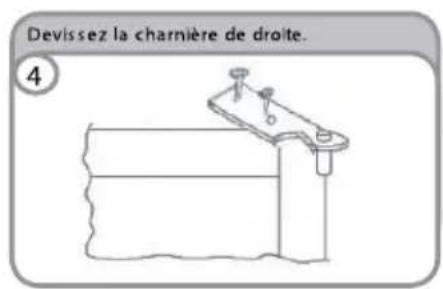 HOOVER HFLE54XK - INVERSER LE SENS D'OUVERTURE DES PORTES - 4