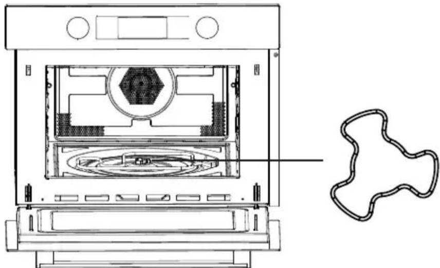 HOOVER HMC 440 TVX - Installieren des Drehtellers - 1