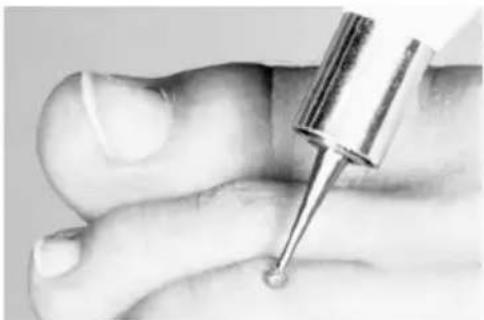 MEDISANA Medistyle S - Recommended sequence for a pedicure (care of the feet): - 6