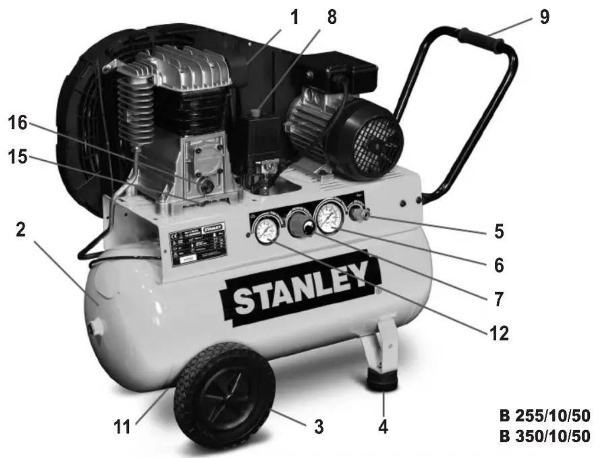 STANLEY B 48010200 T - Belt Driven Compressor - 7