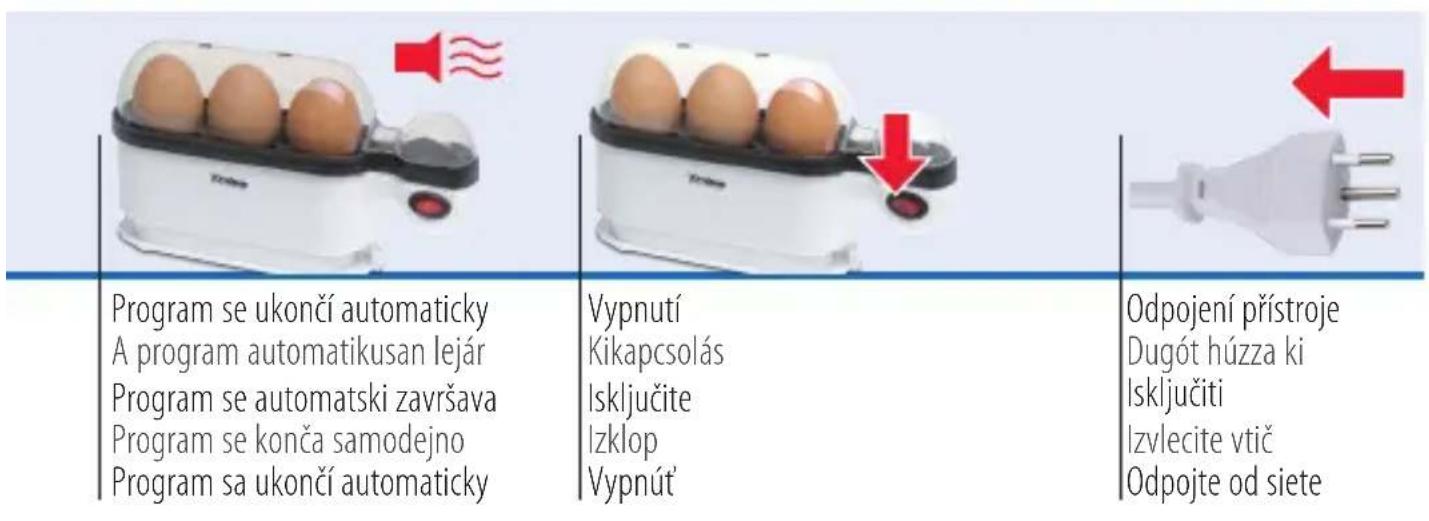 TRISA Eggolino - Použití prístroje | A készülék használata | Uporaba aparata | Uporaba naprave | Použitie prístroja - 4