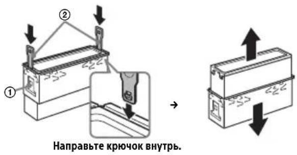 SONY DSXA410BT - OTcoeHHeHne 3aunTHoM MaHXeTbI N KPOHsTeHa - 2