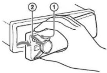 SONY DSXA410BT - Extracción del panel frontal - 1