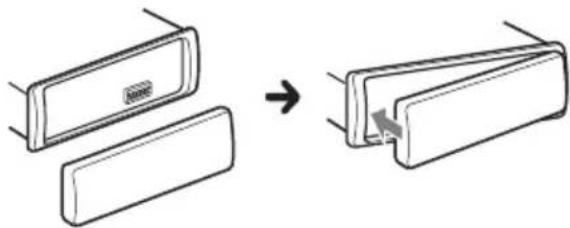 SONY DSXA410BT - Installazione del pannello anteriore - 1