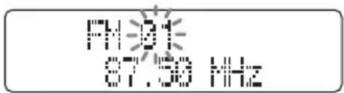 SONY DNF611 - Ställa in radiokanaler für snabbval - 2