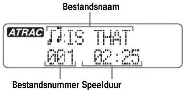 SONY DNF611 - Tijdens het afspelen van een ATRAC3plus-/ATRAC3-bestand - 1