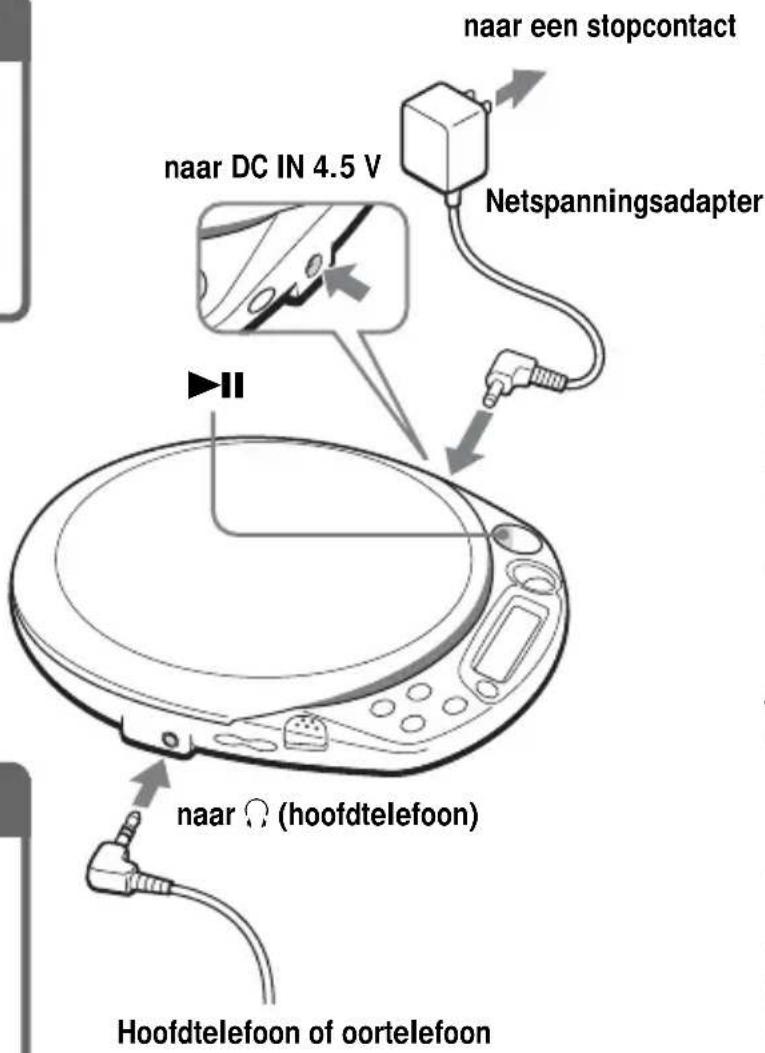 SONY DNF611 - De CD-speler aansluiten. - 1