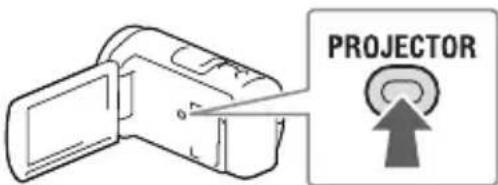 SONY HDRCX400E - Uso del proiettre incorporato (Modelli con proiettre) - 2