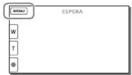 SONY HDRCX400E - Seleção de um suporte de gravação (Modelos com memória interna) - 1