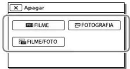 SONY HDRCX400E - Apagar filmes e fotografias - 1