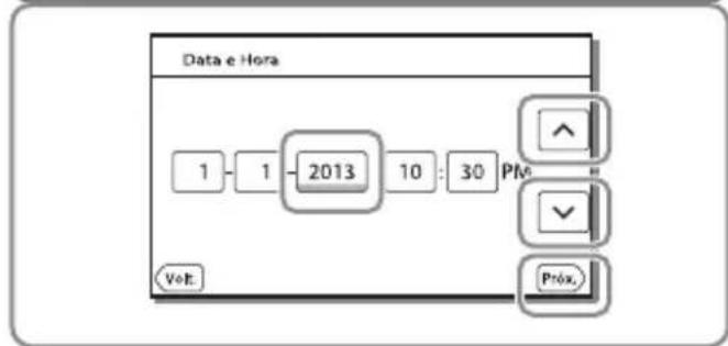 SONY HDRCX400E - Ligaçao da alimentação e definiçao da data e da hora - 4