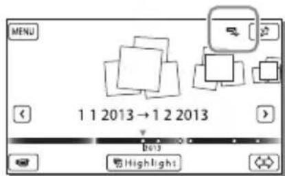 SONY HDRCX400E - Per riproduire sulla videocamera immagini presenti nell'apparecchio multimedia esterno - 1