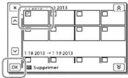 SONY HDRCX400E - Suppression de films ou de photos - 2