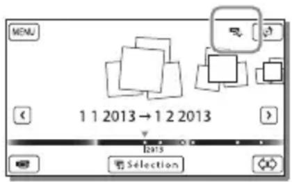 SONY HDRCX400E - Lecture sur le caméscope d/images enregistrées sur le support de stockage externe - 1
