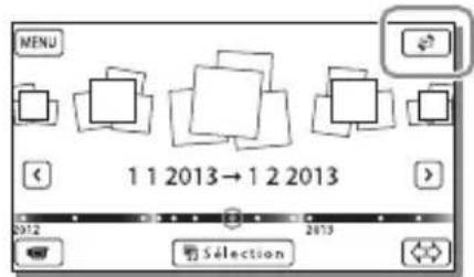 SONY HDRCX400E - Pour lire des films et des photos à partir de Visualiser carte (Modèles avec GPS) - 1