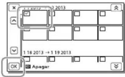 SONY HDRCX400E - Apagar filmes e fotografias - 2