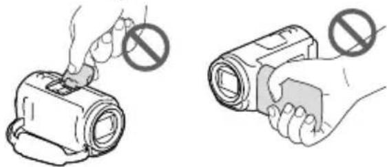 SONY HDRCX400E - Cache de la griffe Écran LCD - 1