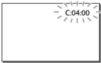 SONY HDRCX400E - Indicazioni di autodiagnosi/ Indicatori di avviso - 1