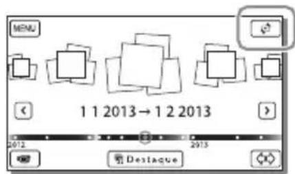 SONY HDRCX400E - Reproduzir filmes e fotografias a partir da Vista de Mapa (Modelos com GPS) - 1