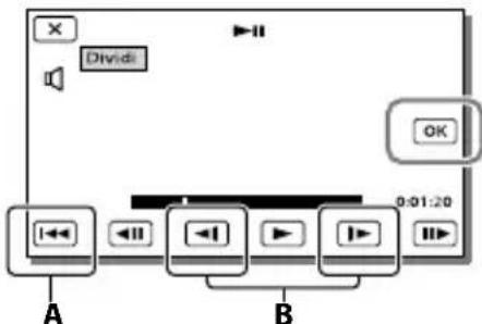SONY HDRCX400E - Division di un filmato - 2