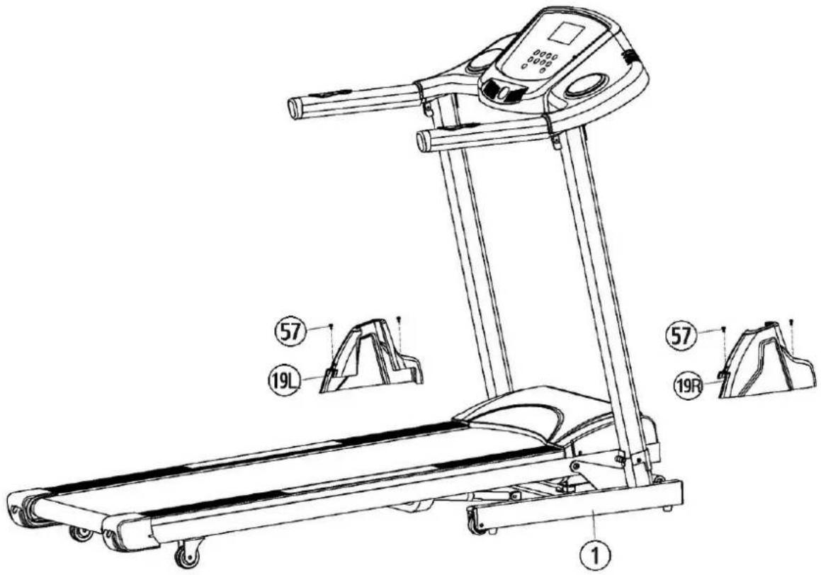 Christopeit TM 550S - Step 3: Installation of the covers - 1