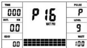 Christopeit RS 3 - PEDAL RESISTANCE: - 17