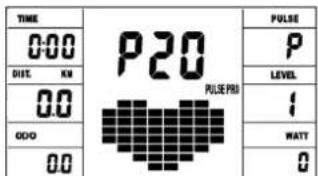 Christopeit RS 3 - PEDAL RESISTANCE: - 21
