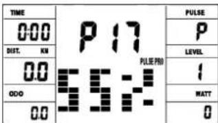 Christopeit RS 3 - PEDAL RESISTANCE: - 18
