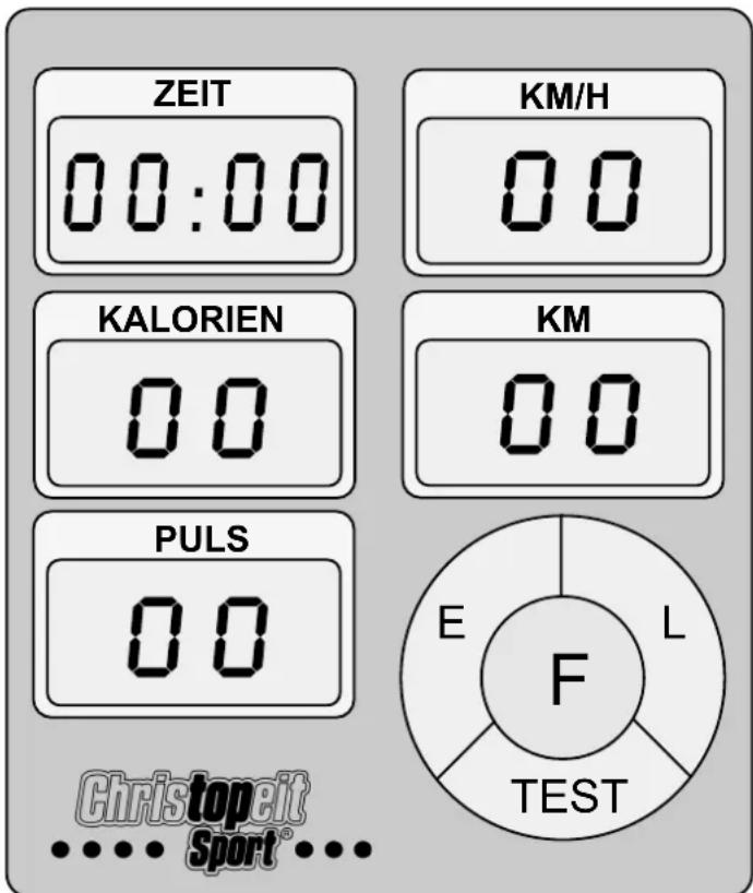 Christopeit LS 3 - Кнопка „TEST“: - 1