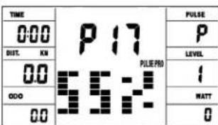 Christopeit CT 3 - Tours/min (RPM) /SPEED (Vitesse): - 8
