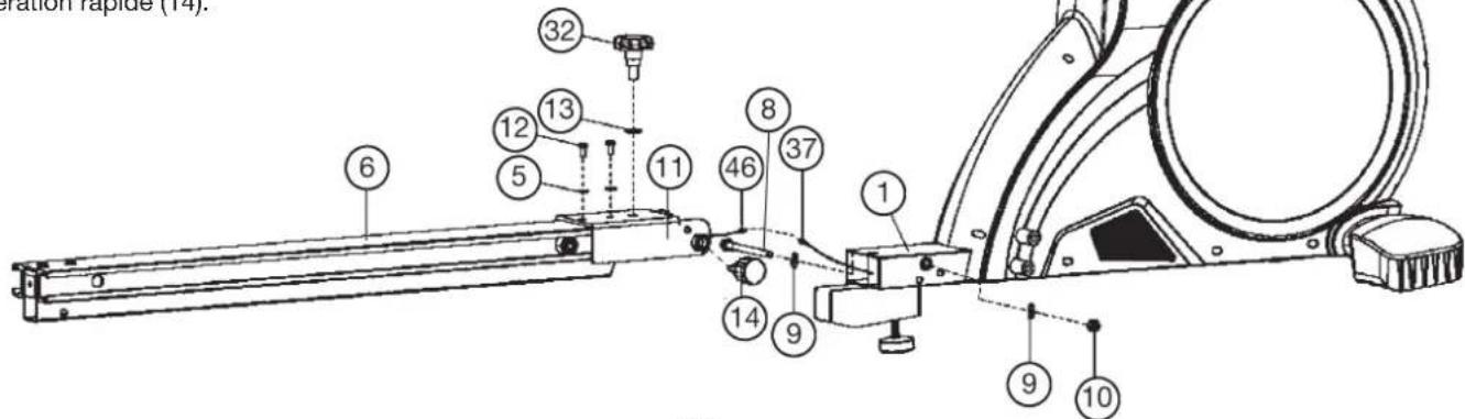 Christopeit Como - Étape n° 2: Montage du transport du siècle (6) sur chassis (1). - 1