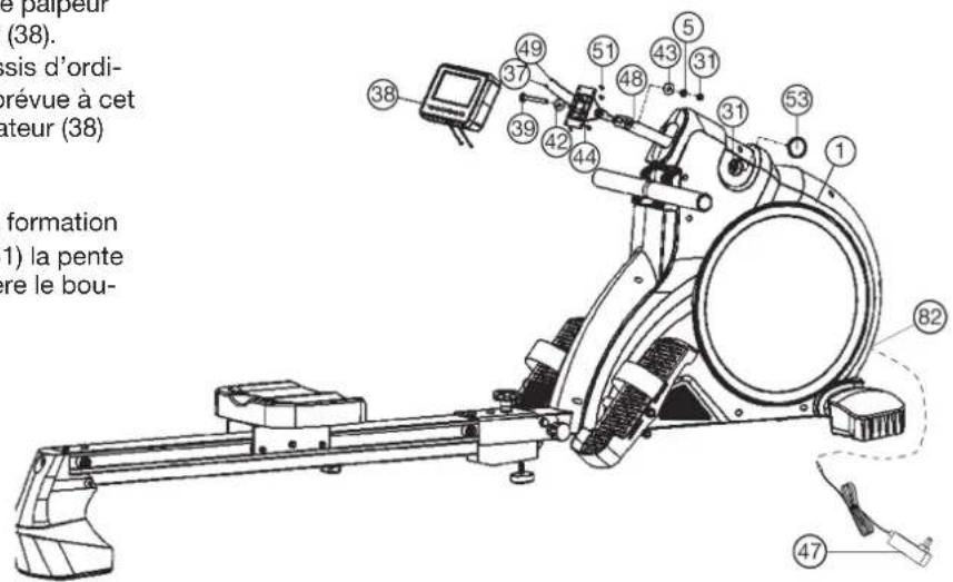 Christopeit Como - Etape n° 6: Branchement de l'appareil d'alimentation electrique (47) - 1