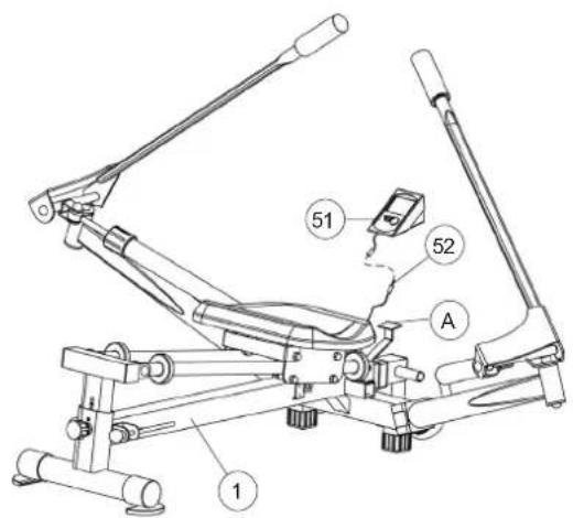 Christopeit Accord - Nastavení sklonu sedáku. - 2