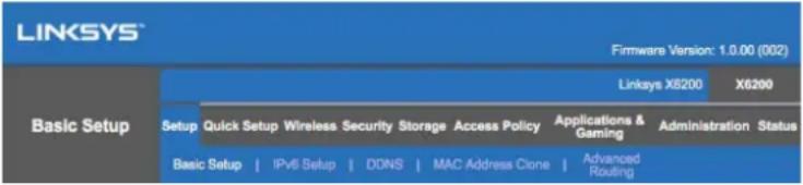 LINKSYS X6200 - Comment utiliser l'utilitaire basé sur le navigateur Web - 1