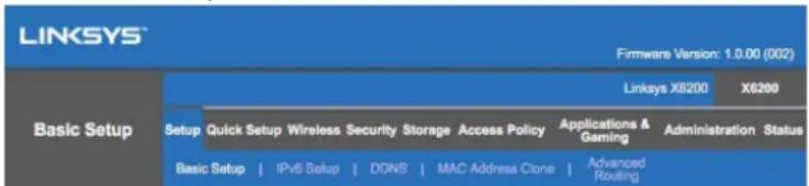 LINKSYS X6200 - Anvanda det webbläsarbaserade verktyget - 1