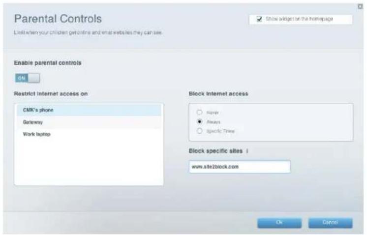 LINKSYS EA2750 - Configuration du contrôle parental - 1
