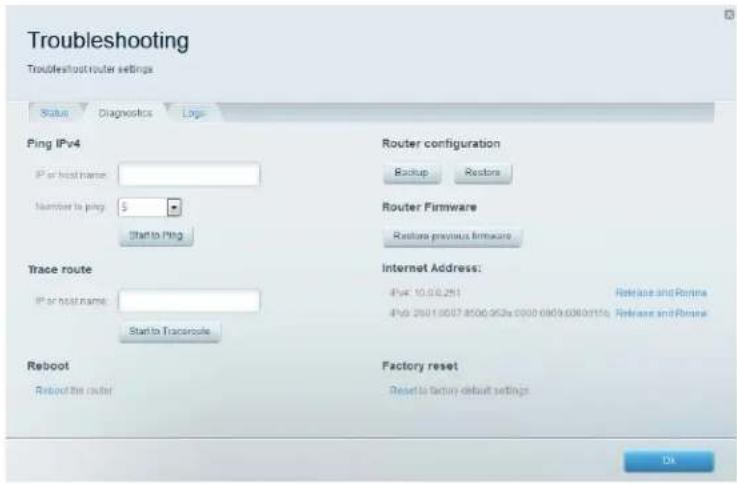 LINKSYS EA2750 - Test af internetforbindelsen - 1