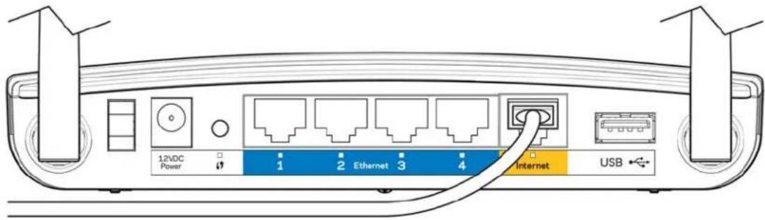 LINKSYS EA2750 - Your Internet cable is not plugged in message - 1