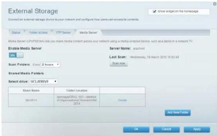 LINKSYS EA2750 - How to set up your router as a media server - 1