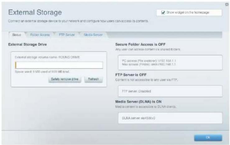 LINKSYS EA2750 - How to set up authorized users and shared folders - 1