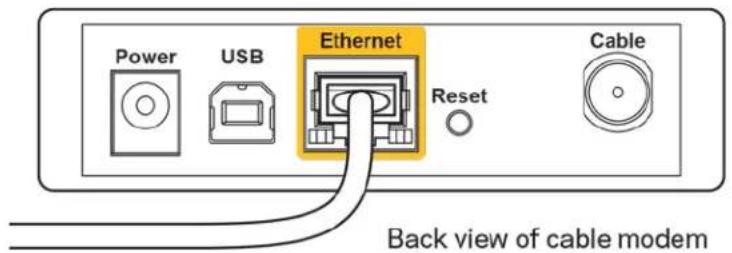 LINKSYS EA2750 - Your Internet cable is not plugged in(Internet-kaapelia ei ole liitetty) -viesti - 2