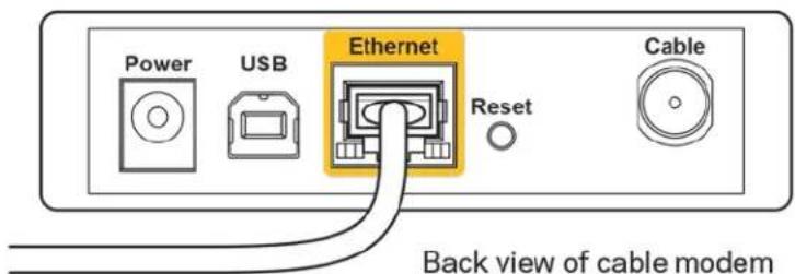 LINKSYS EA2750 - Съобщение Your Internet cable is not plugged in (Вашият интернет кабел не е включен) - 2