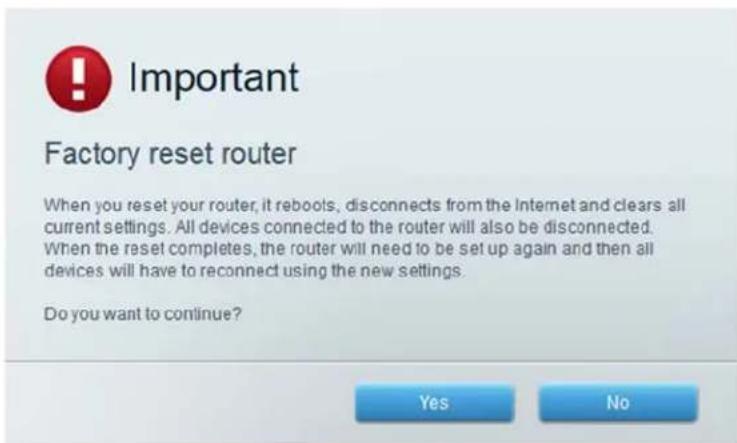 LINKSYS EA2750 - How to restore factory defaults - 1