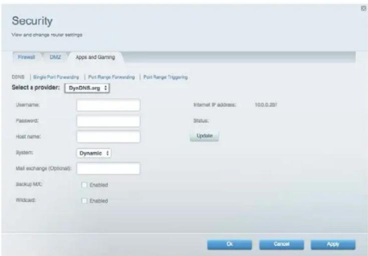 LINKSYS EA2750 - Nastavení DDNS: - 1