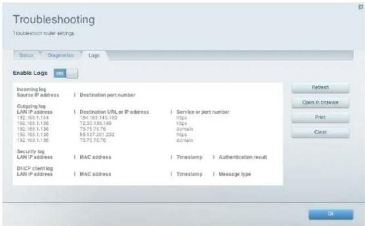 LINKSYS EA2750 - How to configure and use logs - 1